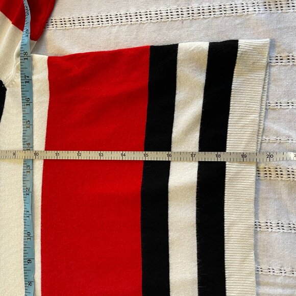 Striped knit long sleeve sweater crop size S - Picture 6 of 6